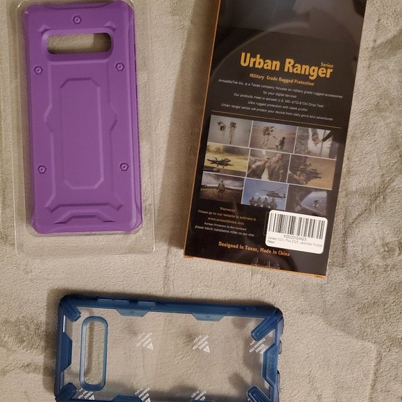 Purple ArmadilloTek Samsung Galaxy S10+ Case+EXTRA - Picture 1 of 3